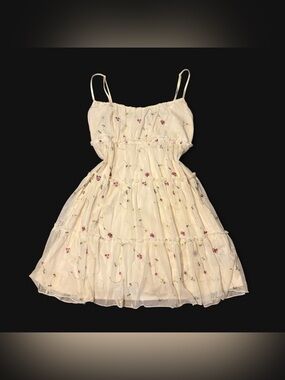Coquette Floral Babydoll Ruffle Dress by Trixxi!